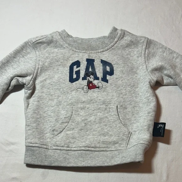 GAP X Disney - Light Gray Sweatshirt with Mickey Mouse - Picture 2 of 5